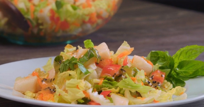 Napa Cabbage and Pear Salad