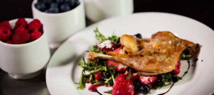 Summer Berry Salad with Duck Confit